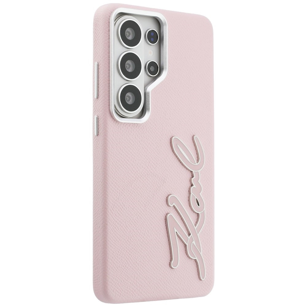 Ovitek za Samsung Galaxy S26 Ultra S948, Karl Lagerfeld, Signature Resin Logo, Roza