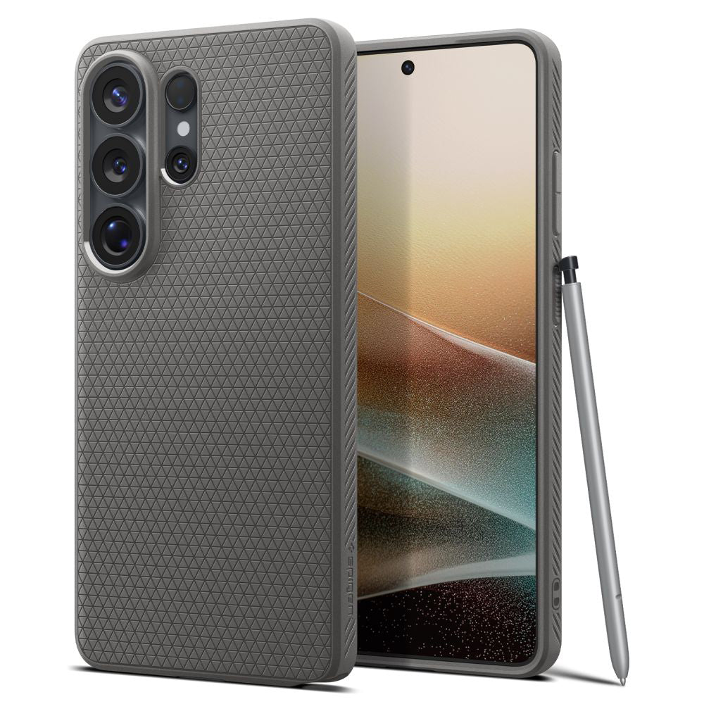 Ovitek za Samsung Galaxy S26 Ultra S948, Spigen, Liquid Air, Siva ACS11205