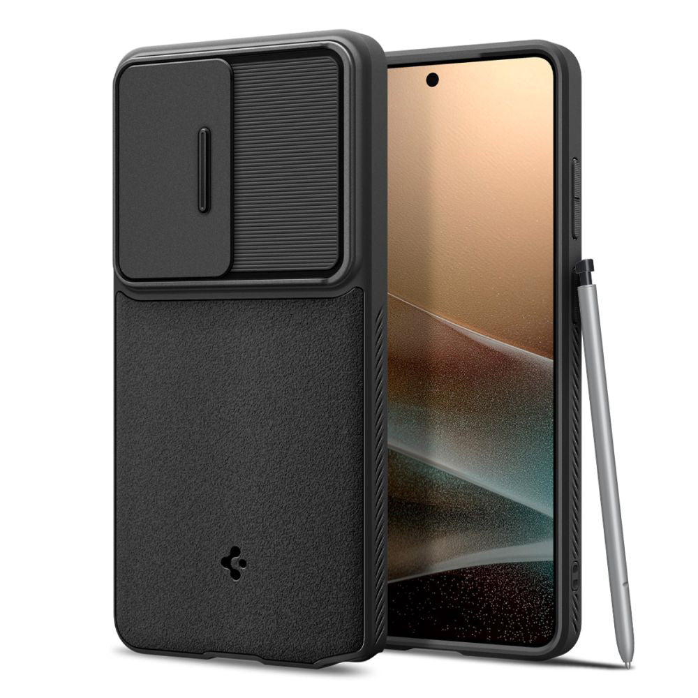 Ovitek za Samsung Galaxy S26 Ultra S948, Spigen, Optik Armor, črn ACS10687
