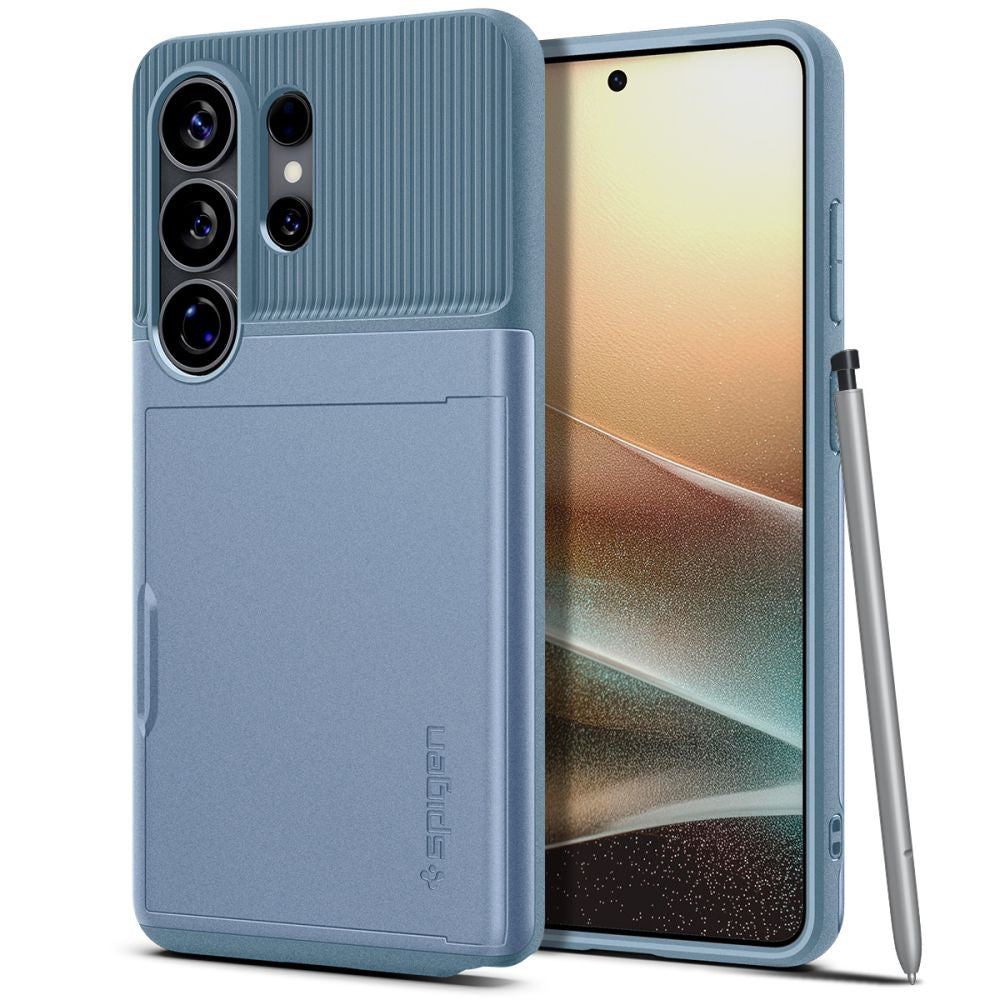 Ovitek za Samsung Galaxy S26 Ultra S948, Spigen, Slim Armor CS, Bleu ACS11225
