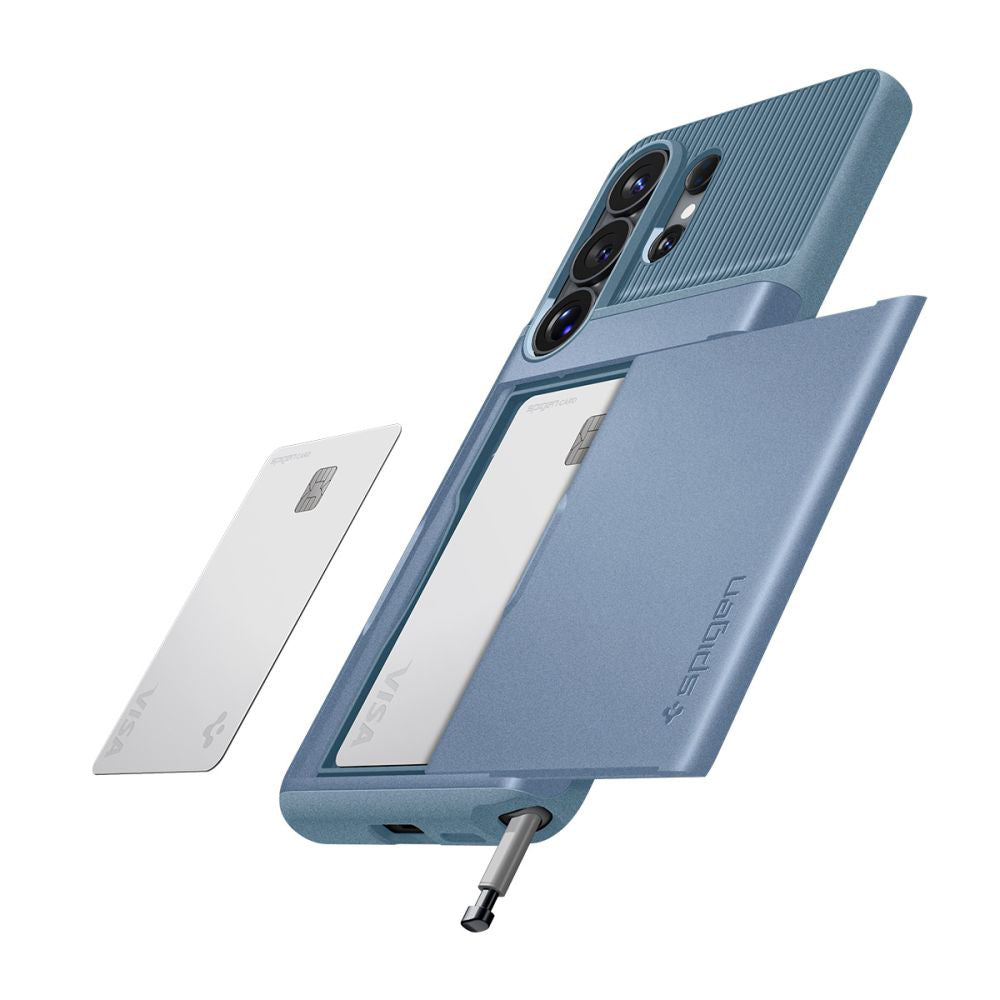 Ovitek za Samsung Galaxy S26 Ultra S948, Spigen, Slim Armor CS, Bleu ACS11225