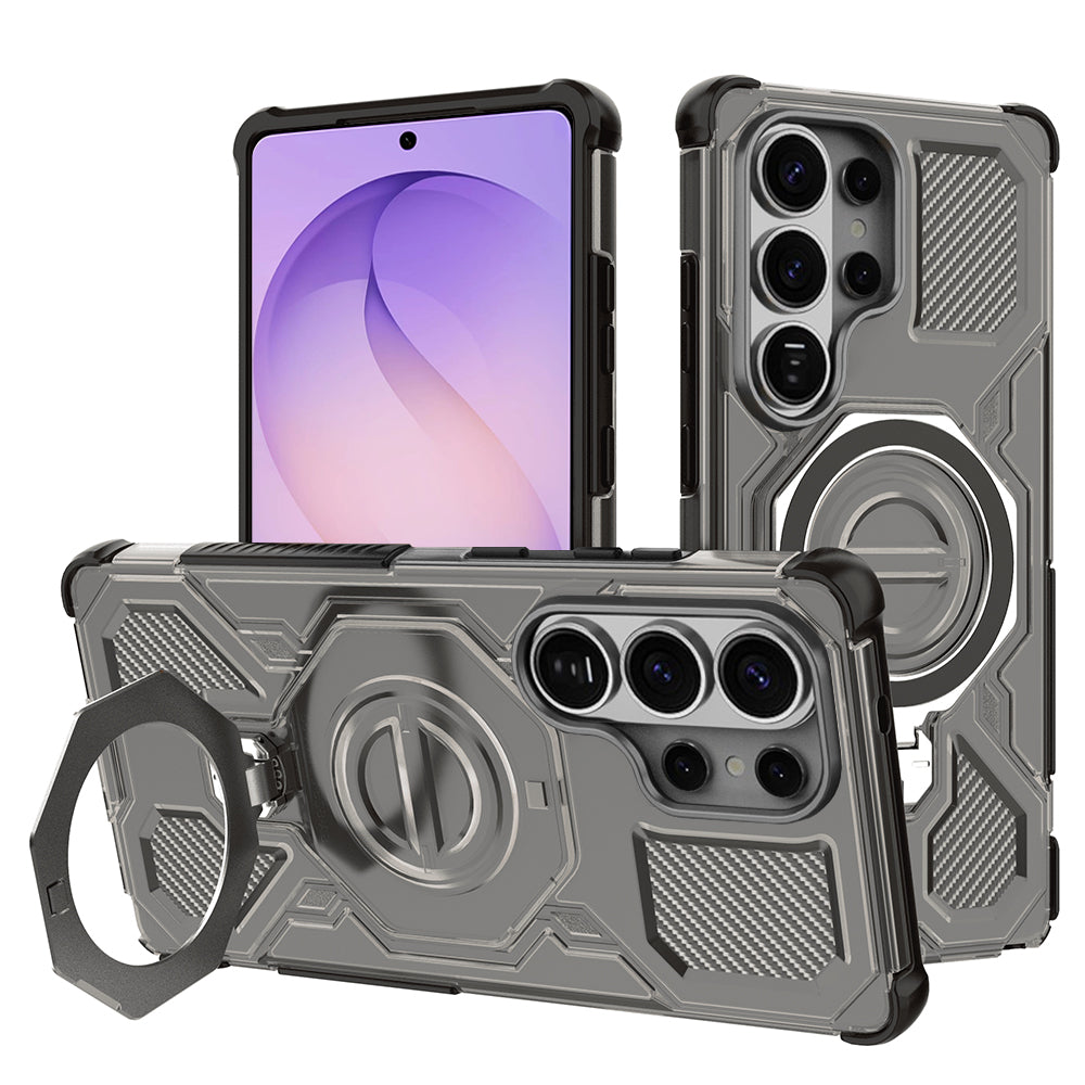 Ovitek za Samsung Galaxy S26 Ultra S948, Techsuit, Carbon Shield Pro, Dimljena