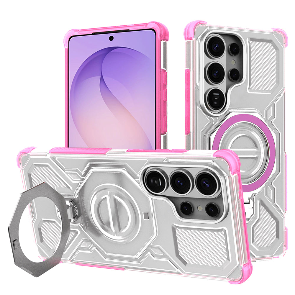 Case for Samsung Galaxy S26 Ultra S948, Techsuit, Carbon Shield Pro, Pink