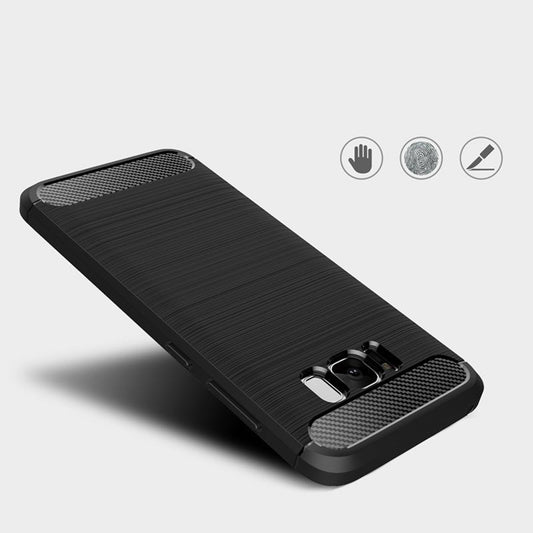 Ovitek za Samsung Galaxy S8 G950, Techsuit, Karbon, Črn