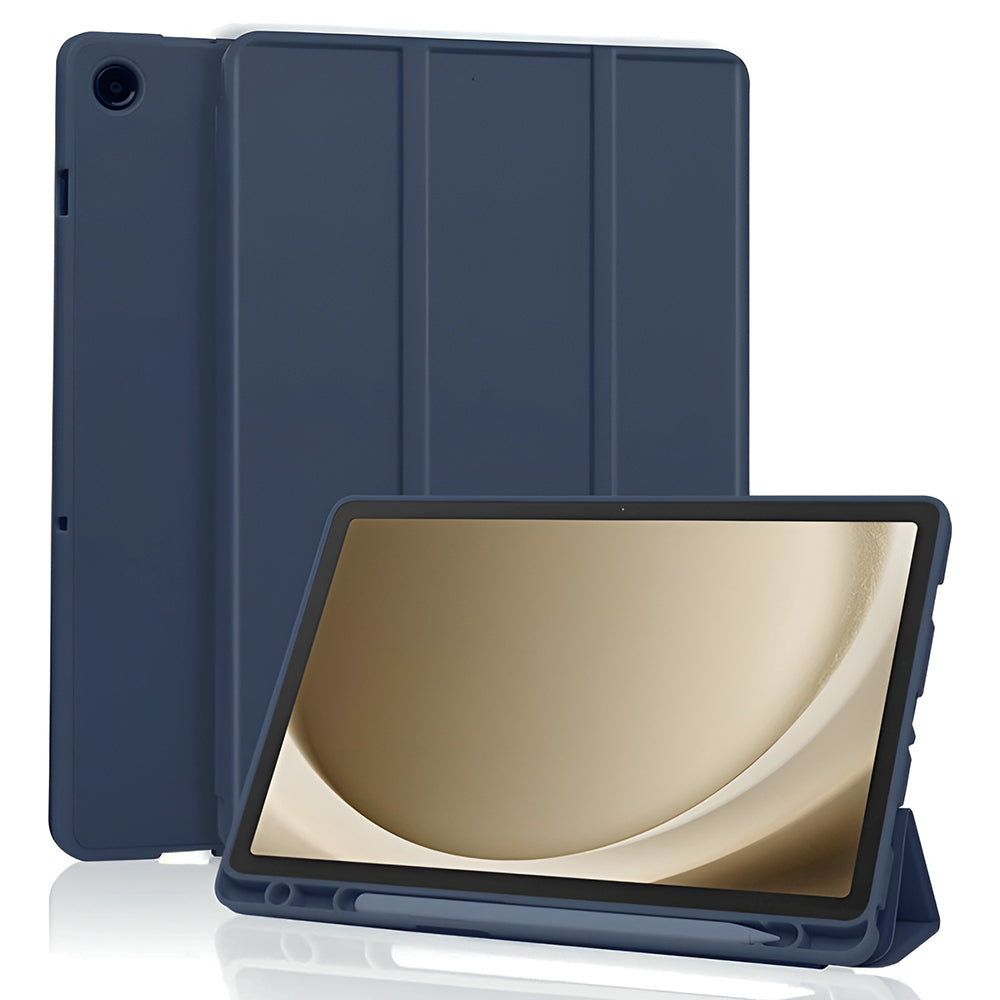 Ovitek za Samsung Galaxy Tab A11+ / Tab A9+, Techsuit, Flex Trifold, temno moder