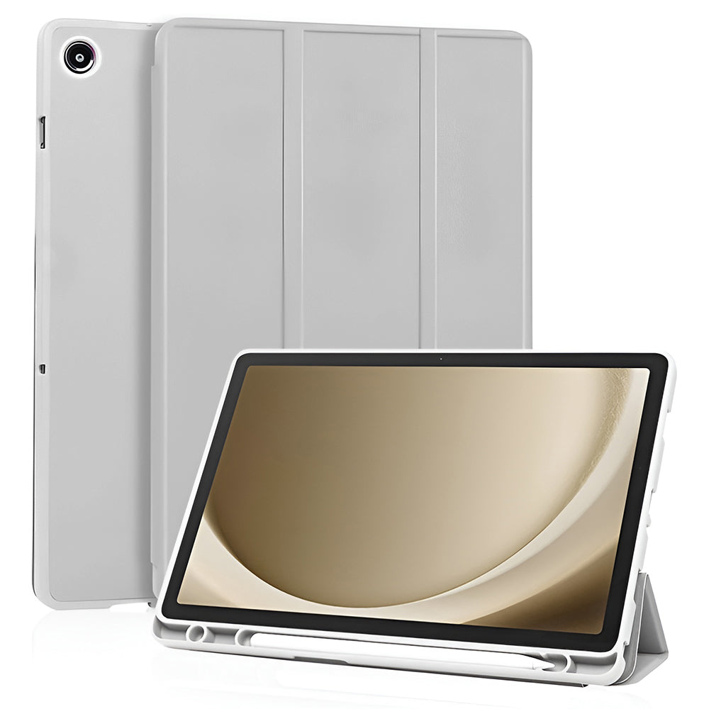 Ovitek za Samsung Galaxy Tab A11+ / Tab A9+, Techsuit, Flex Trifold, Siva