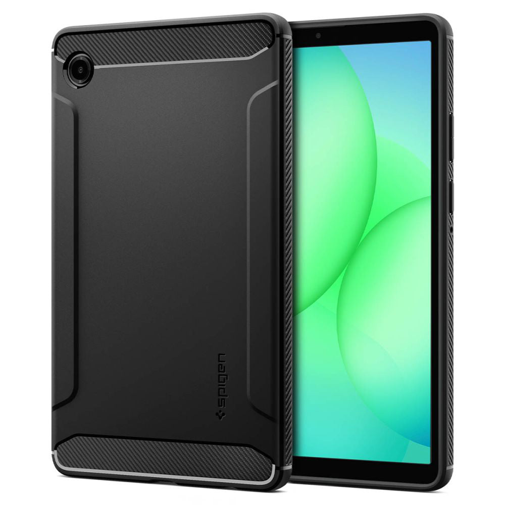 Ovitek za Samsung Galaxy Tab A11, Spigen, Rugged Armor, Mat Črna ACS10462