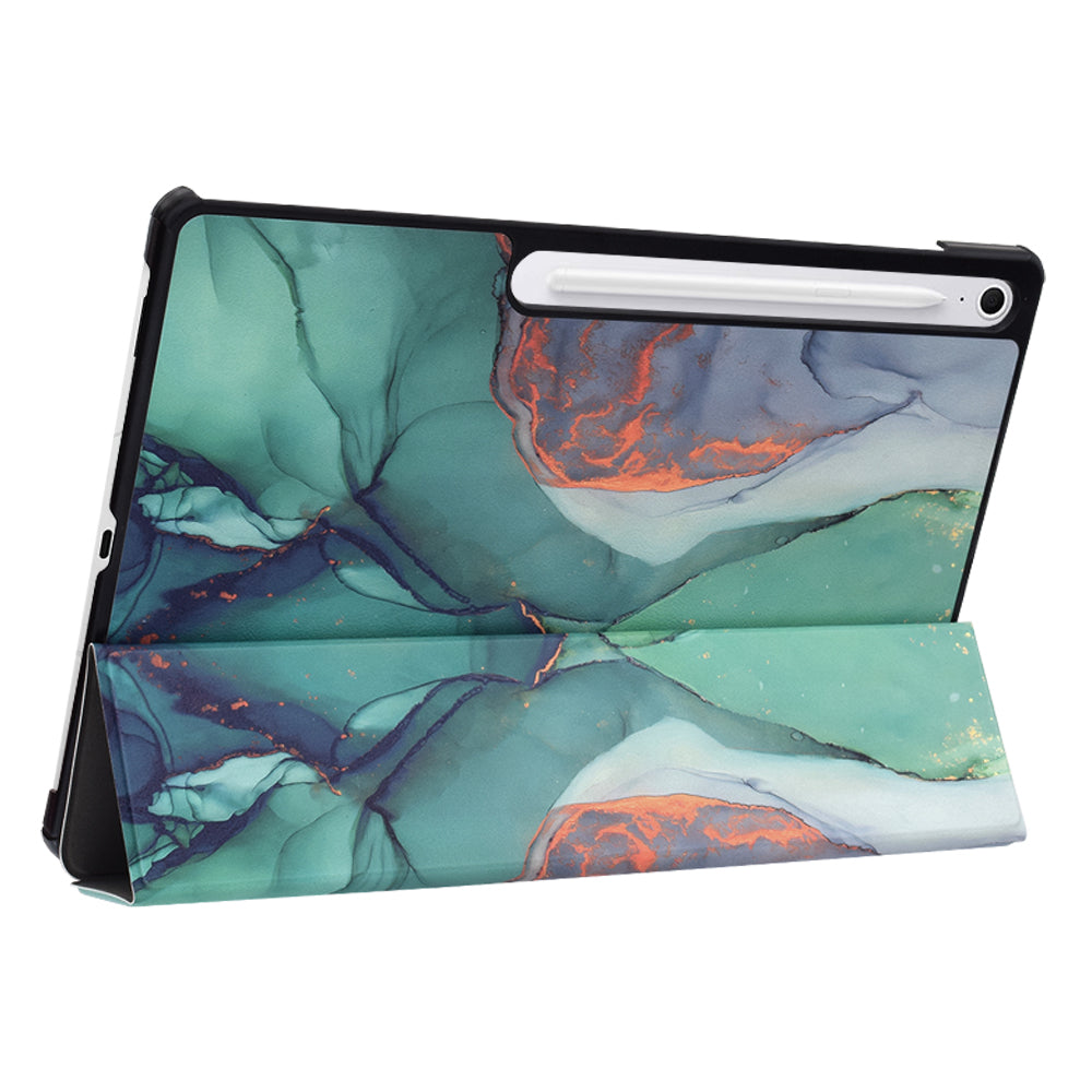 Ovitek za Samsung Galaxy Tab S10 FE+, Techsuit, FoldPro Green Time, večbarven