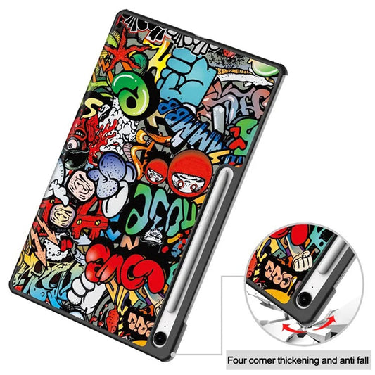 Ovitek za Samsung Galaxy Tab S10 FE+, Techsuit, FoldPro Urban Vibe, večbarven