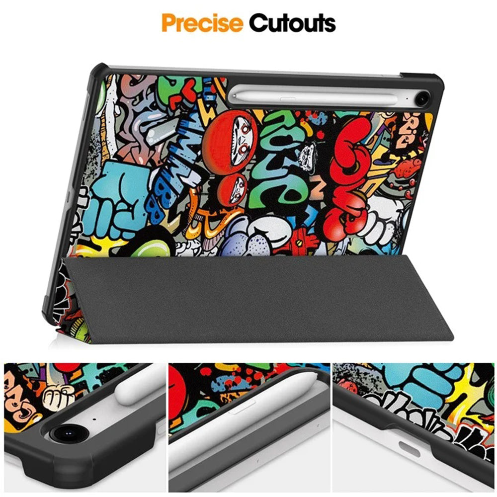 Ovitek za Samsung Galaxy Tab S10 FE+, Techsuit, FoldPro Urban Vibe, večbarven