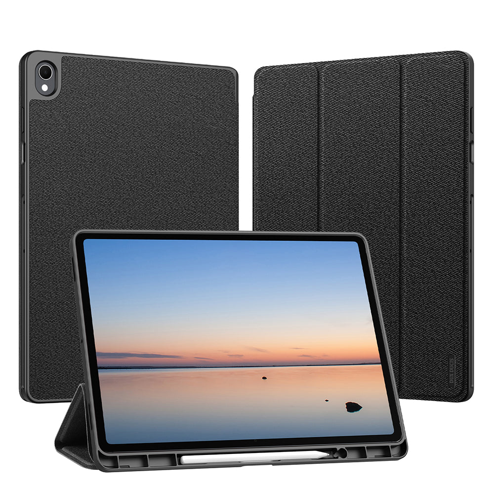 Ovitek za Samsung Galaxy Tab S12 Plus, DUX DUCIS, Domo z držalom za pisalo, črn