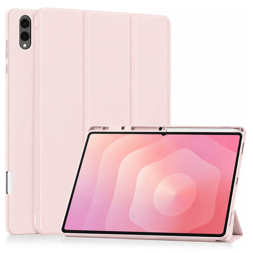 Ovitek za Samsung Galaxy Tab S12 Ultra / Tab S11 Ultra, Techsuit, Flex Trifold, roza