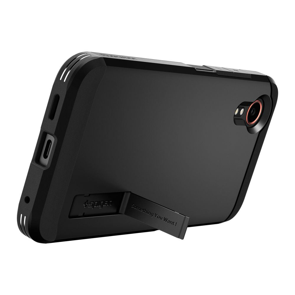 Ovitek za Samsung Galaxy Xcover7 G556, Spigen, Tough Armor, Črn ACS07505