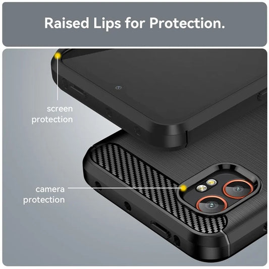 Ovitek za Samsung Galaxy XCover7 Pro, Techsuit, Karbon, Črn