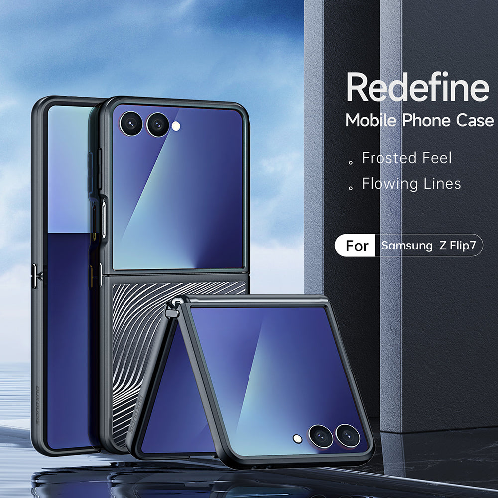 Ovitek za Samsung Galaxy Z Flip7 F766, DUX DUCIS, Aimo, Črn