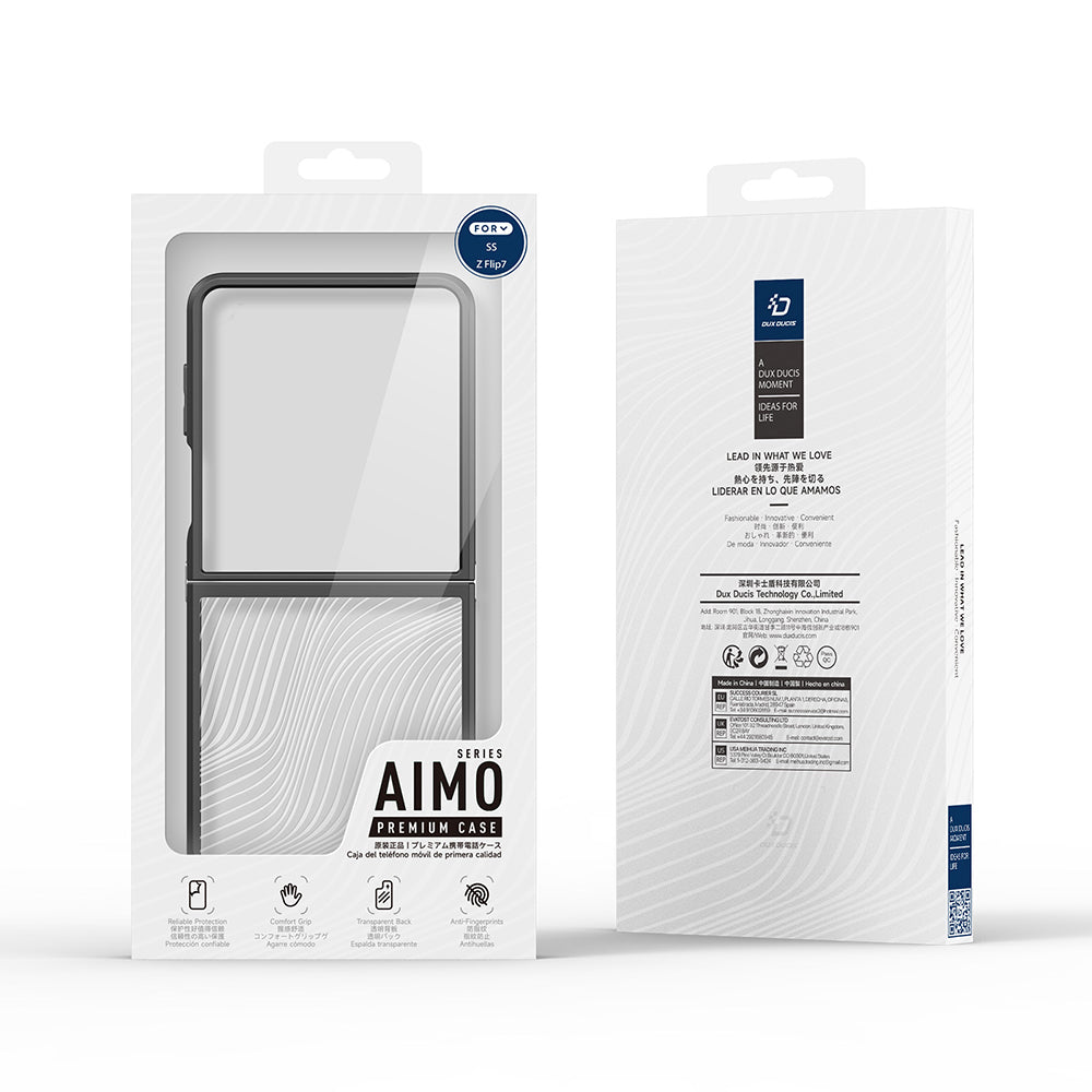 Ovitek za Samsung Galaxy Z Flip7 F766, DUX DUCIS, Aimo, Črn