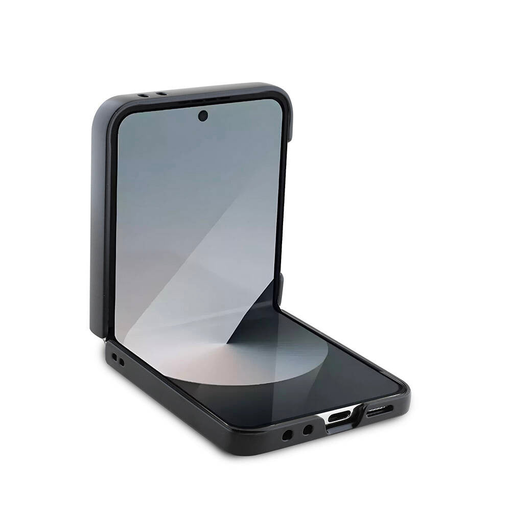 Ovitek za Samsung Galaxy Z Flip7 F766, Guess, 4G Metal Logo, Rjava