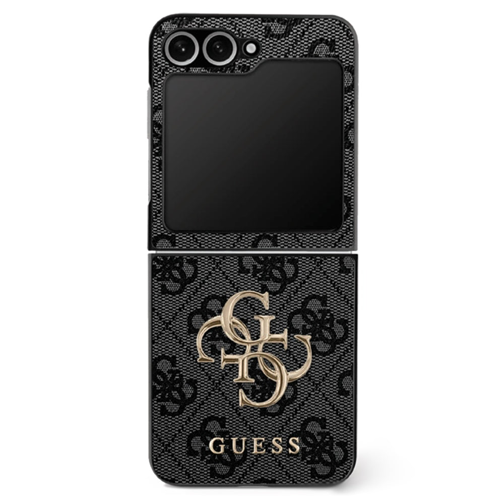 Ovitek za Samsung Galaxy Z Flip7 F766, Guess, 4G Metal Logo, črn