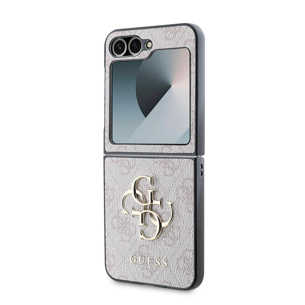 Ovitek za Samsung Galaxy Z Flip7 F766, Guess, 4G Metal Logo, črn