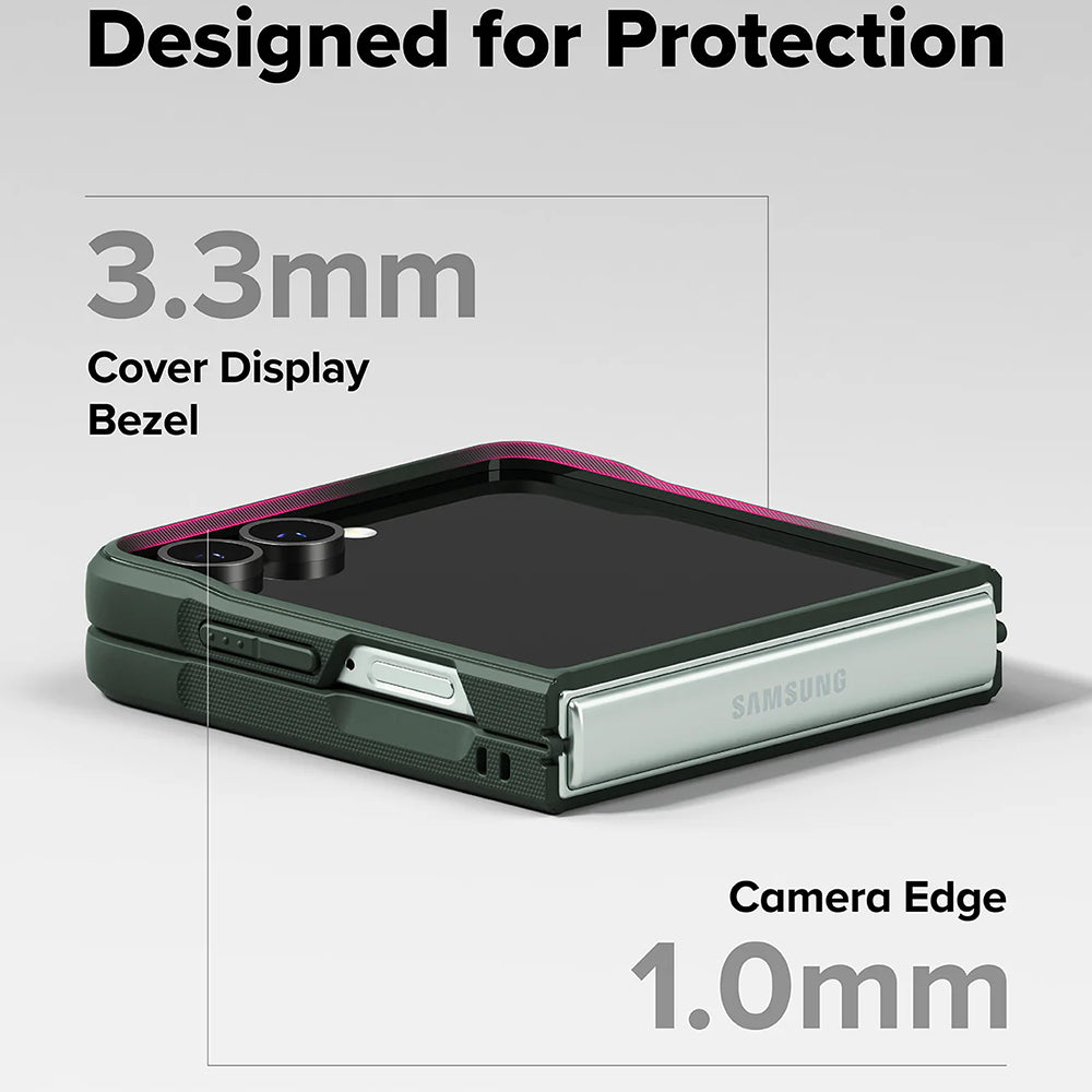 Ovitek za Samsung Galaxy Z Flip7 F766, Ringke, Onyx, Temno zelen