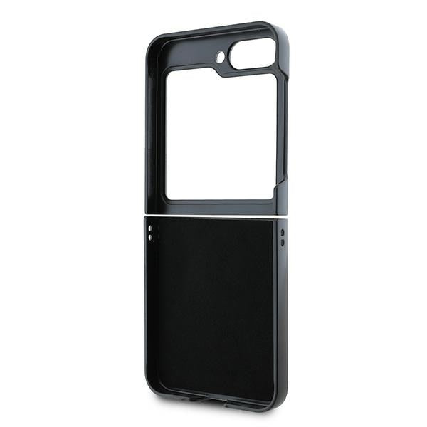 Ovitek za Samsung Galaxy Z Flip7 FE F761 / Z Flip6 F741, DKNY, potiskan vzorec karo črt, roza