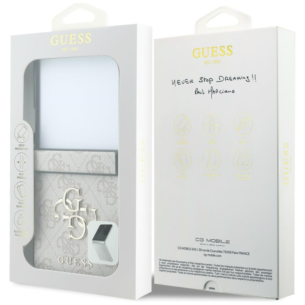 Ovitek za Samsung Galaxy Z Flip8 F776, Guess, 4G Big Logo, Roza