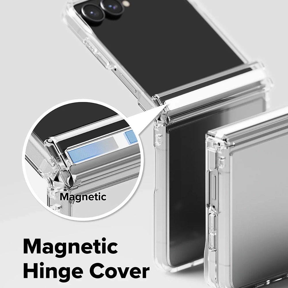 Ovitek za Samsung Galaxy Z Flip8 F776, Ringke, Fusion Flap, Prozoren