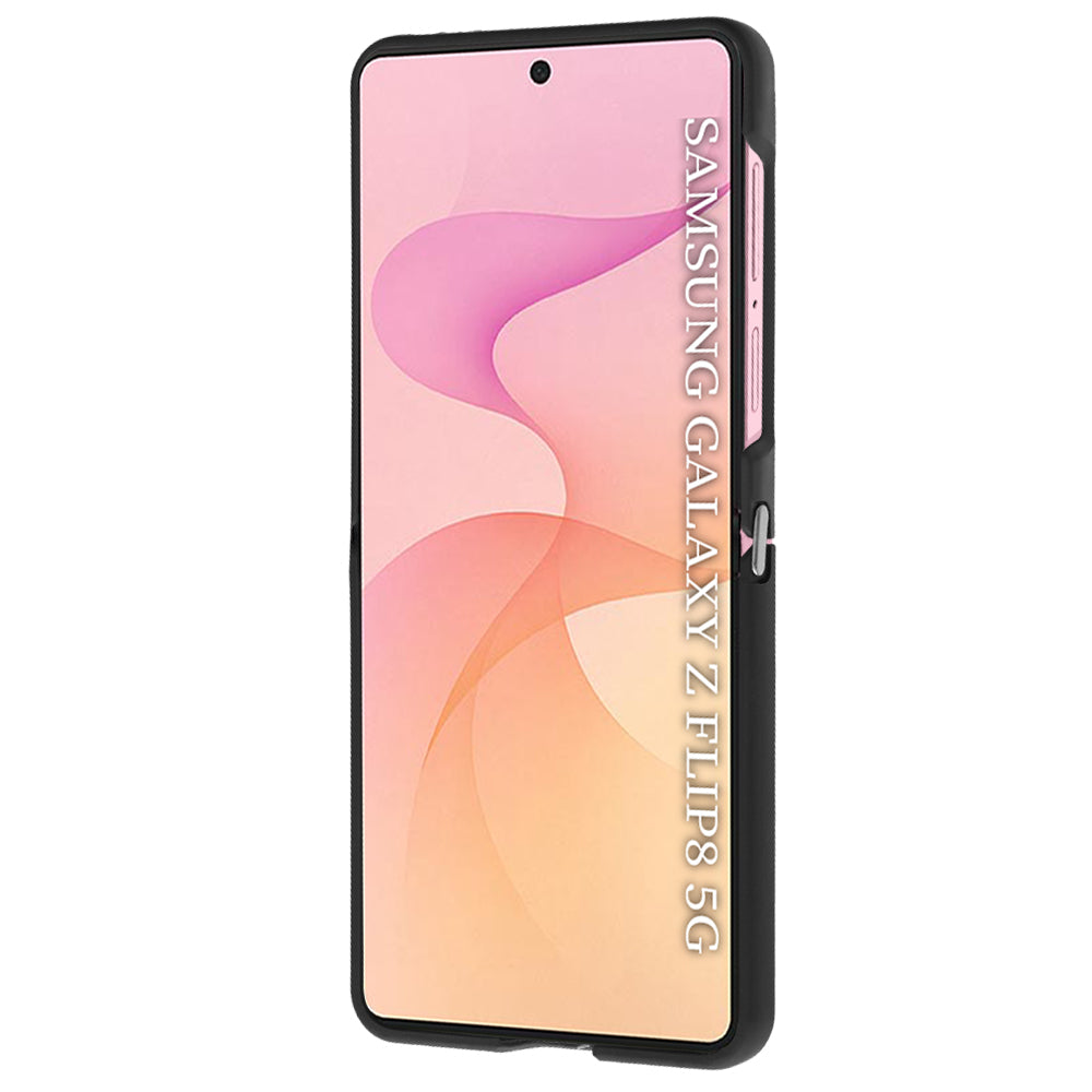 Ovitek za Samsung Galaxy Z Flip8 F776 / Z Flip7 F766, Techsuit, Glinth, Črn