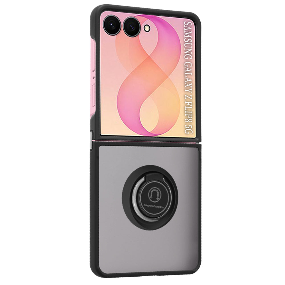Ovitek za Samsung Galaxy Z Flip8 F776 / Z Flip7 F766, Techsuit, Glinth, Črn