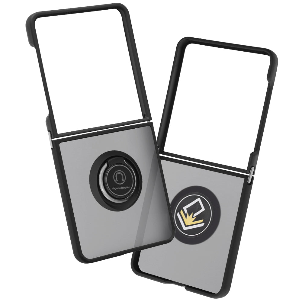 Ovitek za Samsung Galaxy Z Flip8 F776 / Z Flip7 F766, Techsuit, Glinth, Črn