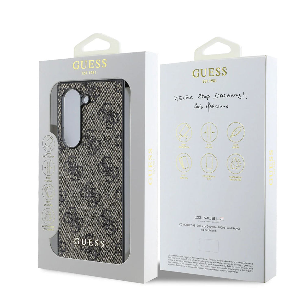 Ovitek za Samsung Galaxy Z Fold6 F956, Guess, 4G, črn