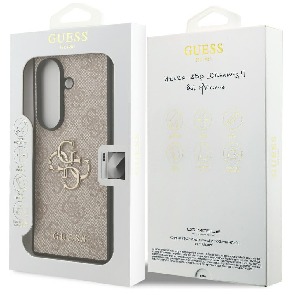 Ovitek za Samsung Galaxy Z Fold7 F966, Guess, 4G Big Logo, Roza