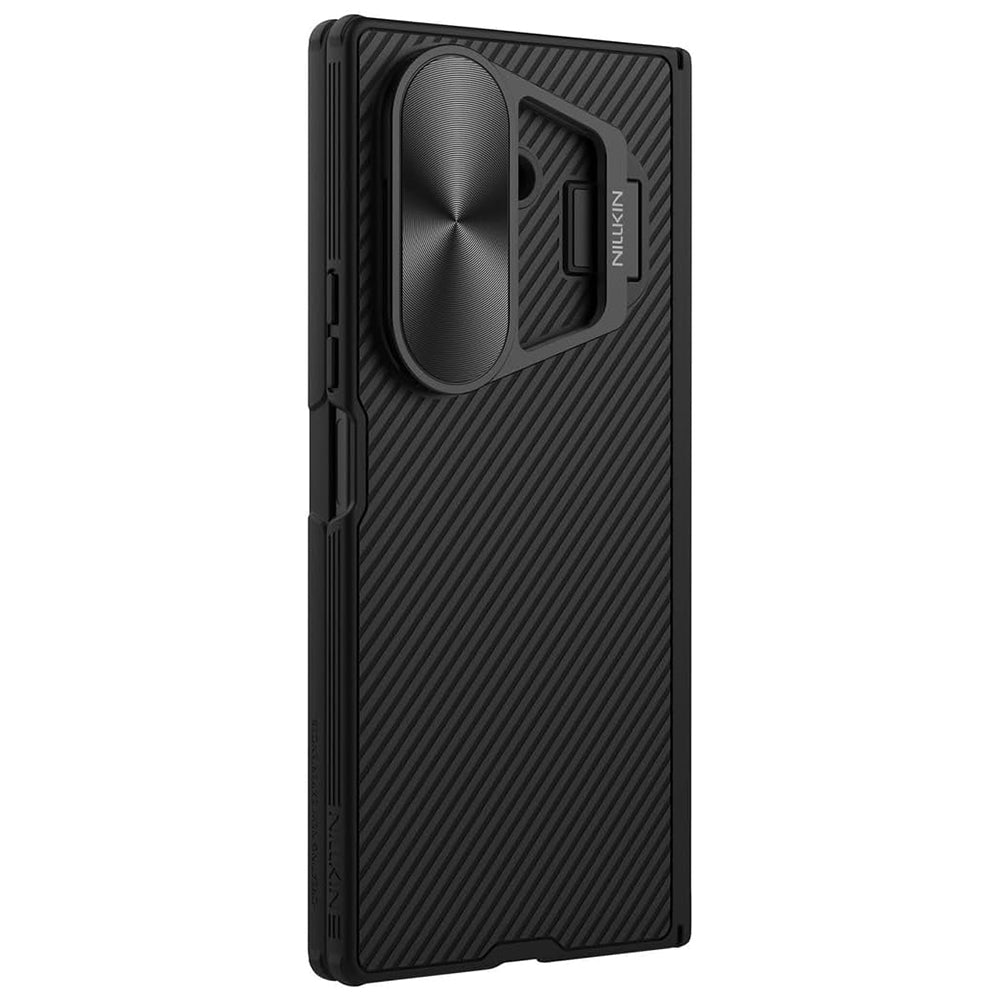 Ovitek za Samsung Galaxy Z Fold7 F966, Nillkin, CamShield Prop z metalnim pokrovom leče, črn