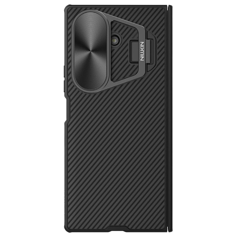 Ovitek za Samsung Galaxy Z Fold7 F966, Nillkin, CamShield Prop z metalnim pokrovom leče, črn