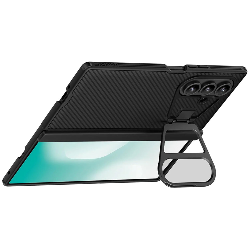 Ovitek za Samsung Galaxy Z Fold7 F966, Nillkin, CamShield Prop s prozornim pokrovom leče, črn