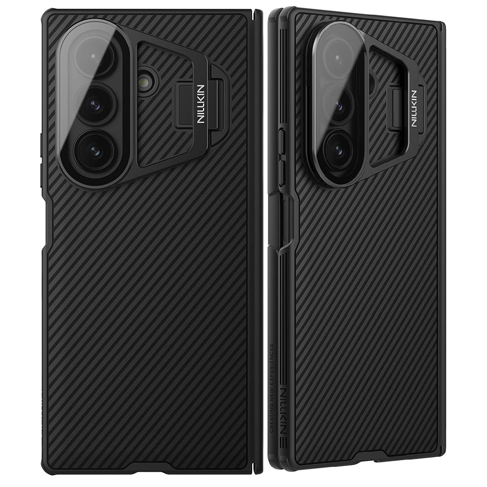 Ovitek za Samsung Galaxy Z Fold7 F966, Nillkin, CamShield Prop s prozornim pokrovom leče, črn