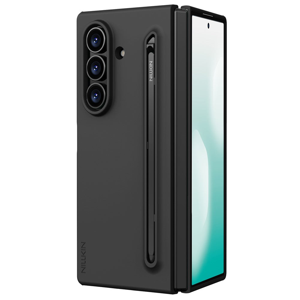 Ovitek za Samsung Galaxy Z Fold7 F966, Nillkin, Flex Pure s držalom za S-Pen, črn