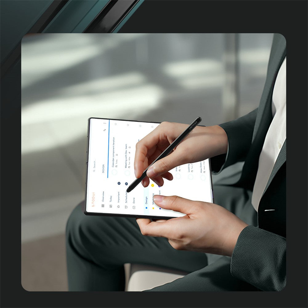 Ovitek za Samsung Galaxy Z Fold7 F966, Nillkin, Flex Pure s držalom za S-Pen, črn