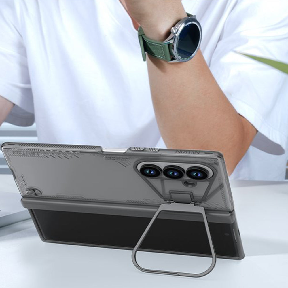 Ovitek za Samsung Galaxy Z Fold7 F966, Nillkin, Iceblade Prop z izrezom za kamero, črn