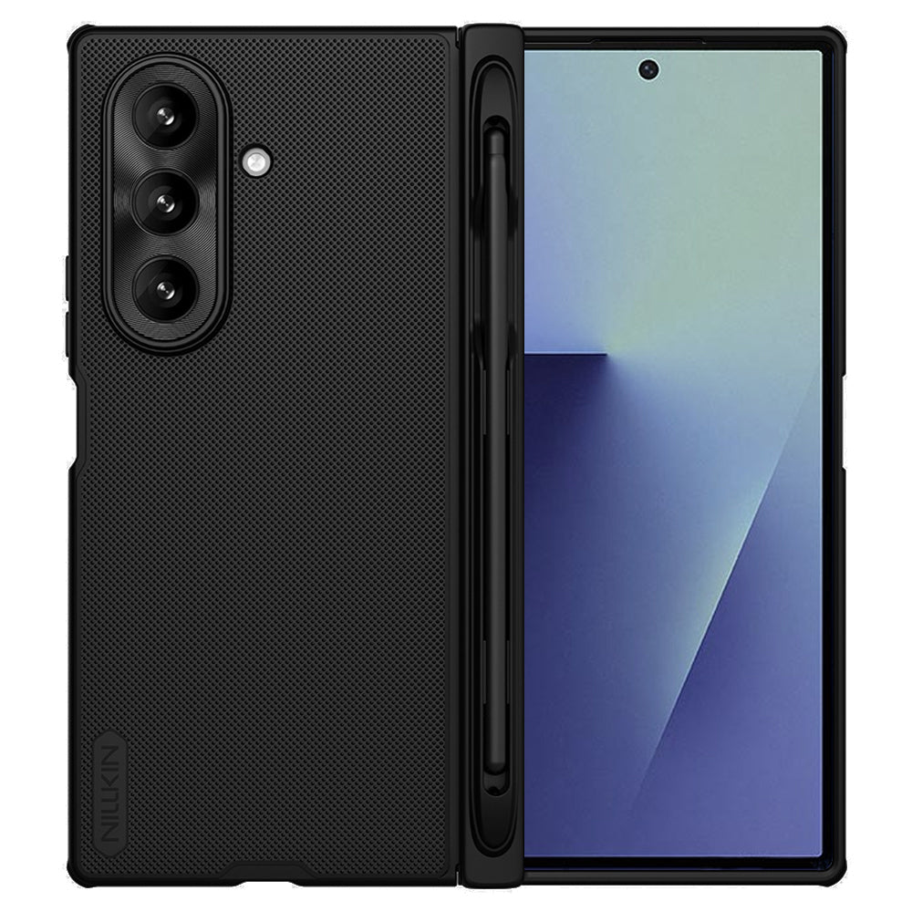 Ovitek za Samsung Galaxy Z Fold7 F966, Nillkin, Super Frosted Shield s držalom za pisalo, črn