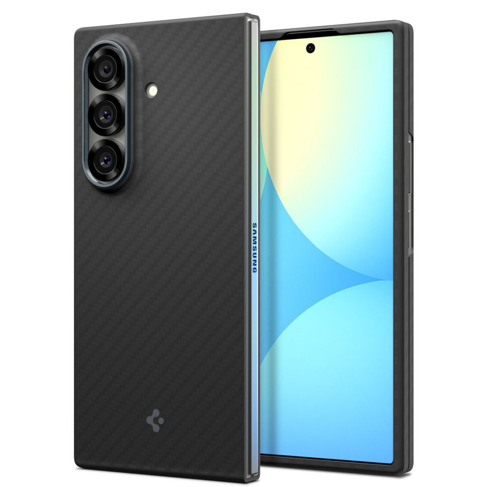 Ovitek za Samsung Galaxy Z Fold7 F966, Spigen, Air Skin, črn ACS09555