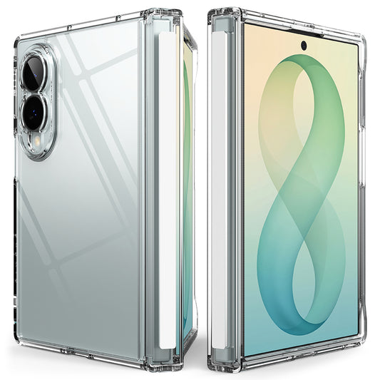 Ovitek za Samsung Galaxy Z Fold8 F971, Ringke, Fusion Flap, Prozoren