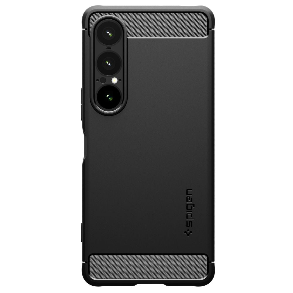 Ovitek za Sony Xperia 1 VII, Spigen, Rugged Armor, mat črn ACS09591