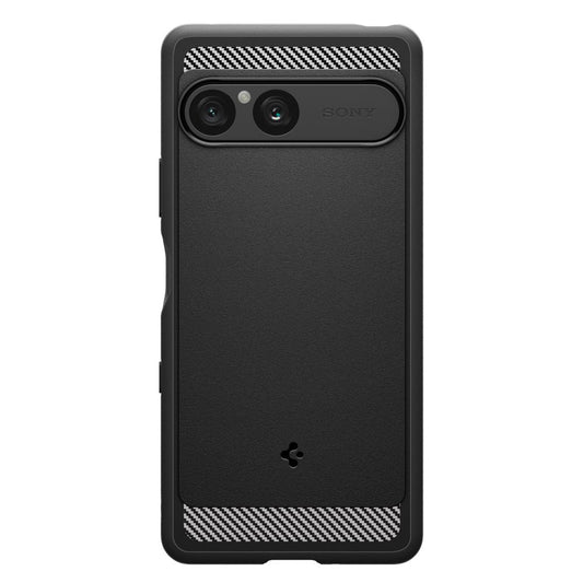 Ovitek za Sony Xperia 10 VII, Spigen, Rugged Armor, Črn