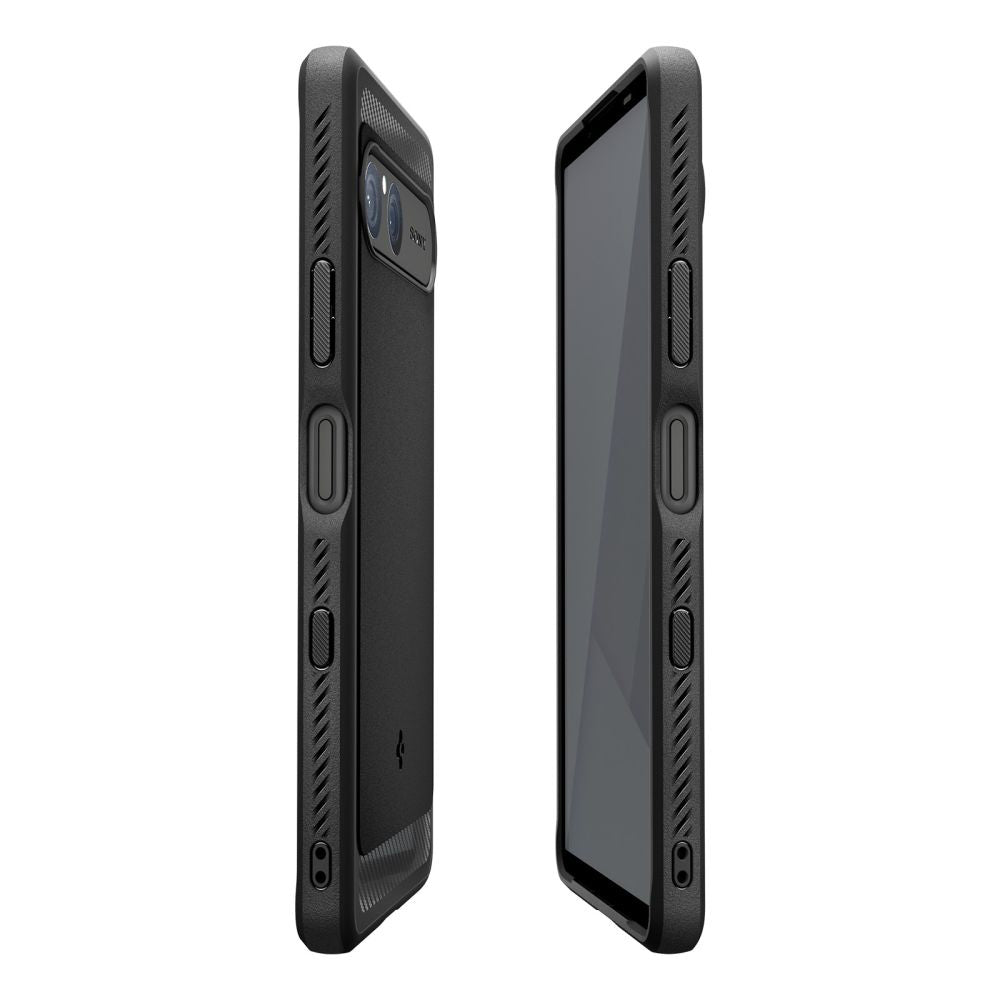 Ovitek za Sony Xperia 10 VII, Spigen, Rugged Armor, Črn ACS09592