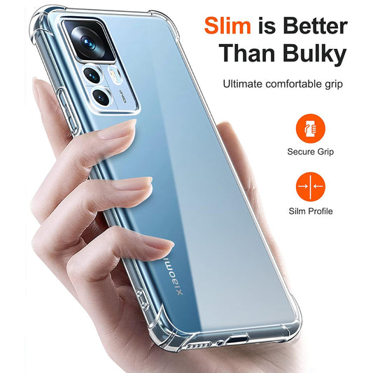 Ovitek za Xiaomi 12T / 12T Pro, Techsuit, odporen na udarce, prozoren