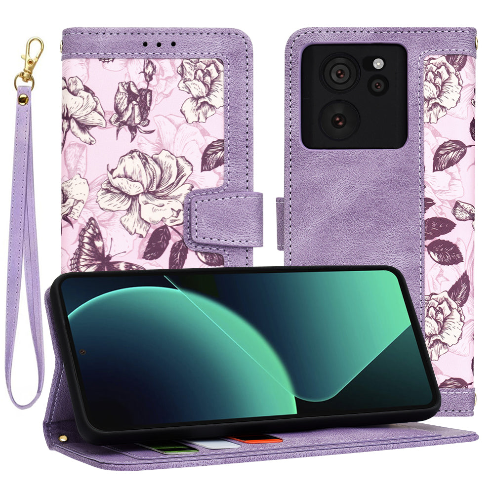 Ovitek za Xiaomi 13T Pro / 13T, Techsuit, FlipCraft, vijoličen