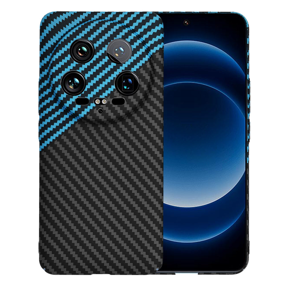 Ovitek za Xiaomi 14 Ultra, Techsuit, Carbonite FiberShell, Črna Bleu