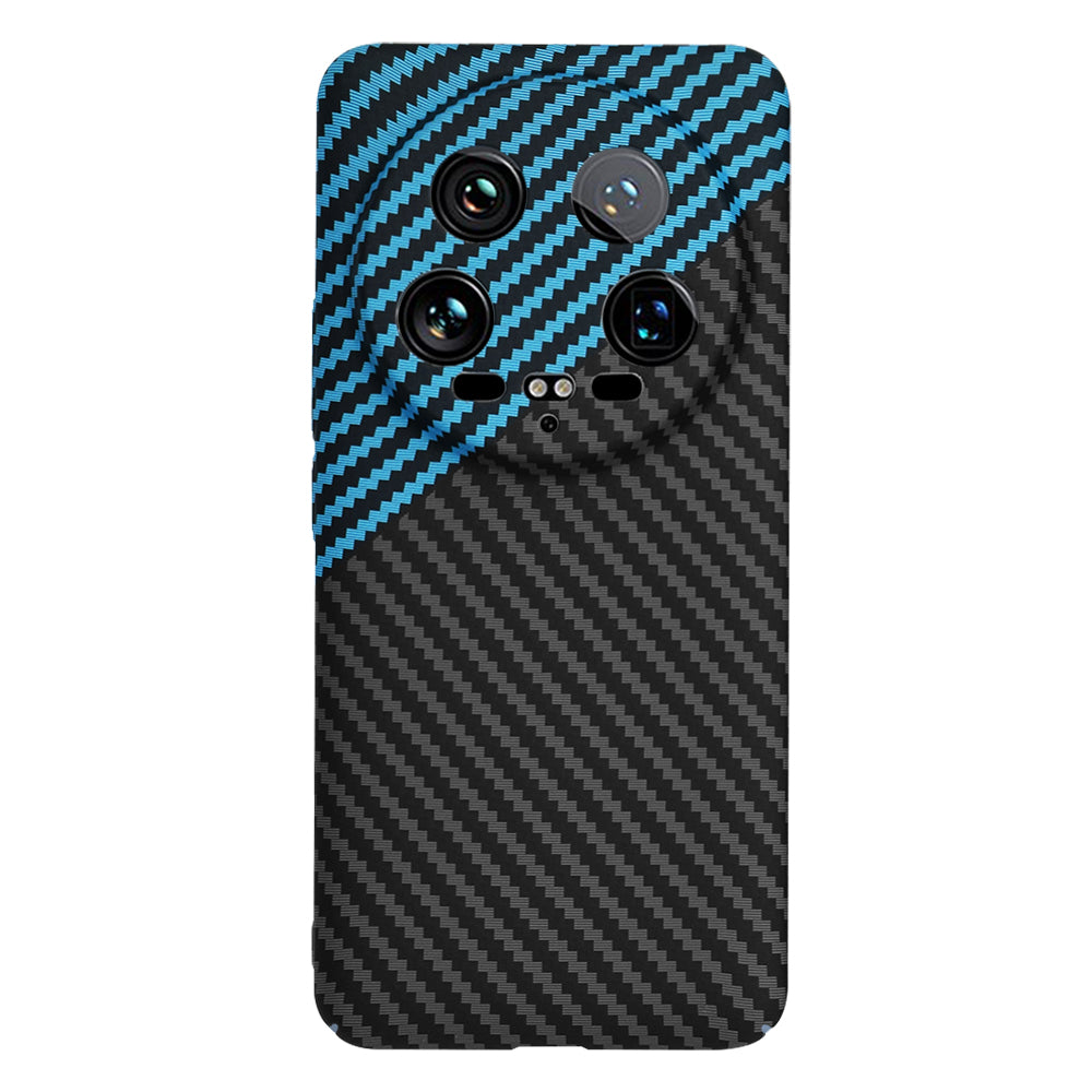 Ovitek za Xiaomi 14 Ultra, Techsuit, Carbonite FiberShell, Črna Bleu