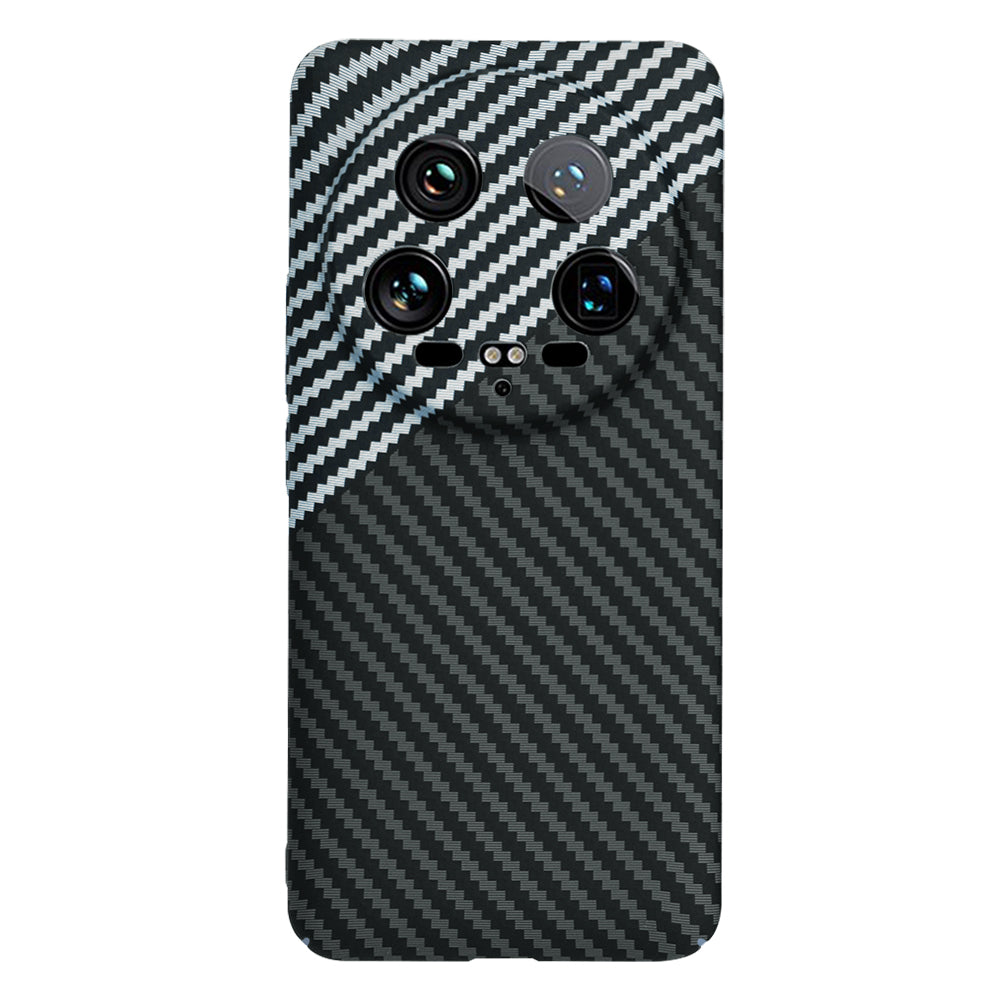 Ovitek za Xiaomi 14 Ultra, Techsuit, Carbonite FiberShell, Črno Siva